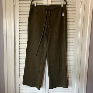 Polo Ralph Lauren sweatpants medium olive green wide leg drawstring elastic mens